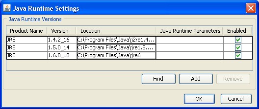 Enable JRE available to Java Plug